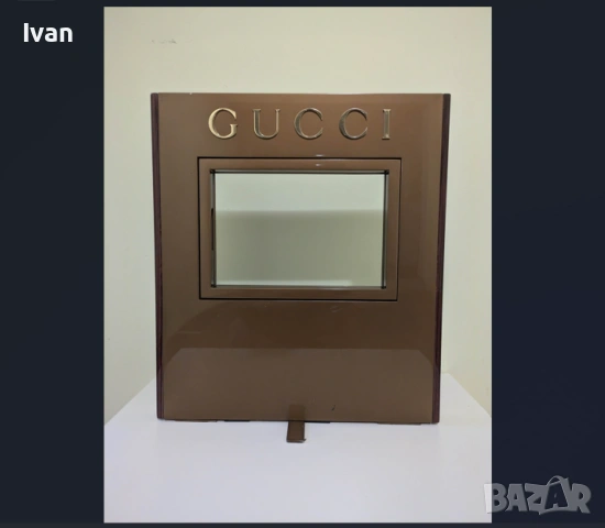 Оригинална ретро антична стойка GUCCI 1960 рамка за снимка + подарък GUCCI