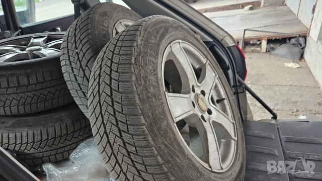 4 броя 215 65 17 зимни гуми Continental WinterContact и Vredestein Wintrac pro