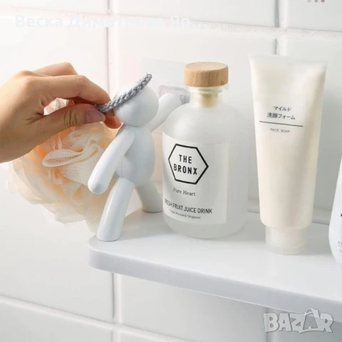 Стенна поставка с хуманоиден дизайн - Иновативно и забавно съхранение за вашата баня или кухня, снимка 6 - Други - 51001061