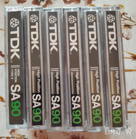 Аудио касети TDK SA-90 - хром, снимка 1 - Аудио касети - 44937607