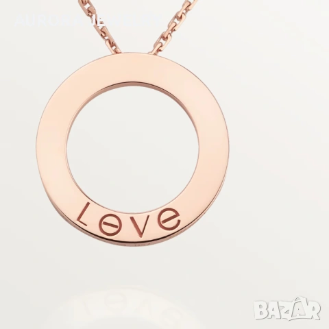 CARTIER Love Rose Gold Large Pendant Дамскo Колие, снимка 14 - Колиета, медальони, синджири - 53238709