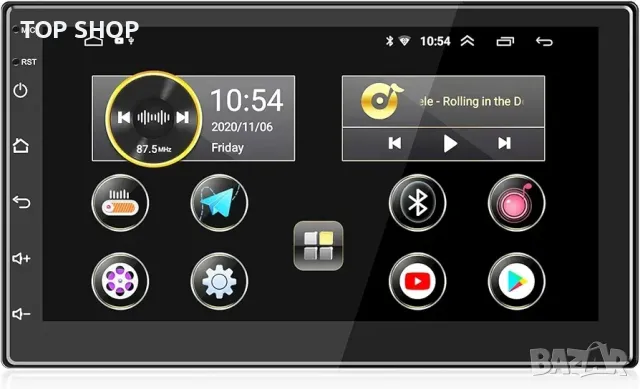 Нов 7-инчов [2G+32G] Android 10.1 двойно DIN стерео уредба за кола Вграден, снимка 1 - Друга електроника - 48782046