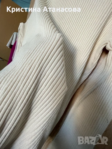 Дамска блуза рипс с деколте, снимка 9 - Блузи с дълъг ръкав и пуловери - 53057003