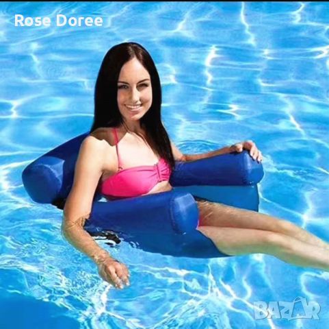 Сгъваем надуваем плаващ диван с двойна облегалка цветове ПРОМОЦИЯ, снимка 3 - Водни спортове - 46188882