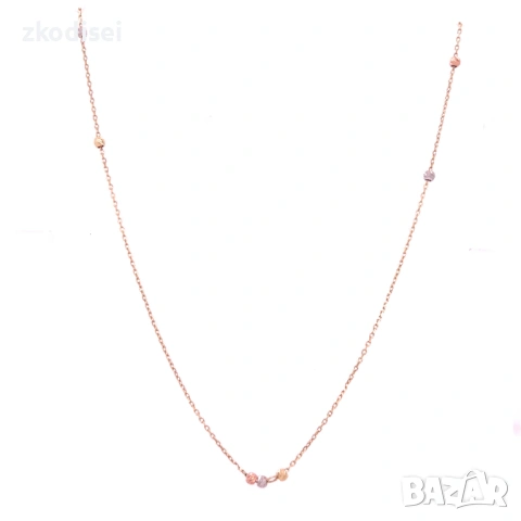 Златно колие 1,47гр. 35,5,0см. 14кр. проба:585 модел:35013-5, снимка 2 - Колиета, медальони, синджири - 53256954