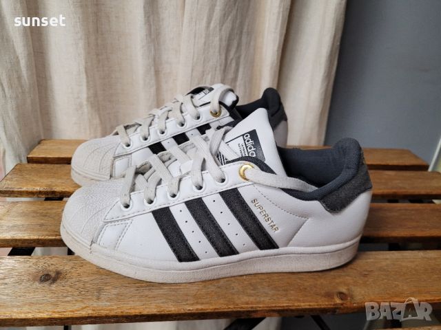 Adidas Superstar  бели кецове-  36 2/ 3, снимка 1 - Кецове - 45592755