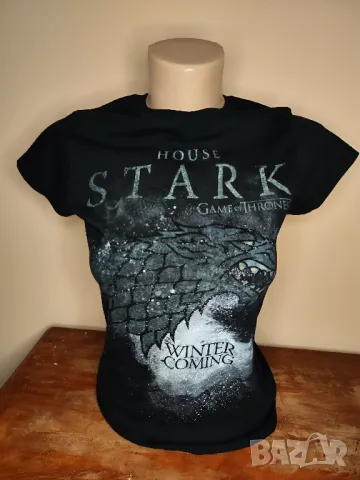 Game of thrones дамска тениска, House of Stark, S размер, снимка 1 - Тениски - 47264188