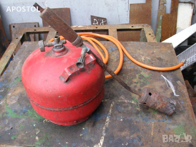 Газова бутилка с горелка - използвана, комплект, снимка 2 - Други - 53357609