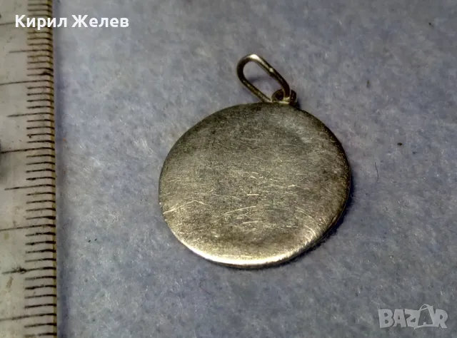 Старинна КАТОЛИЧЕСКА СРЕБЪРНА ИКОНКА МЕДАЛЬОН СРЕБРО ВИСОКА ПРОБА ХУДОЖЕСТВЕНА РЪЧНА ИЗРАБОТКА 44315, снимка 3 - Антикварни и старинни предмети - 50056887