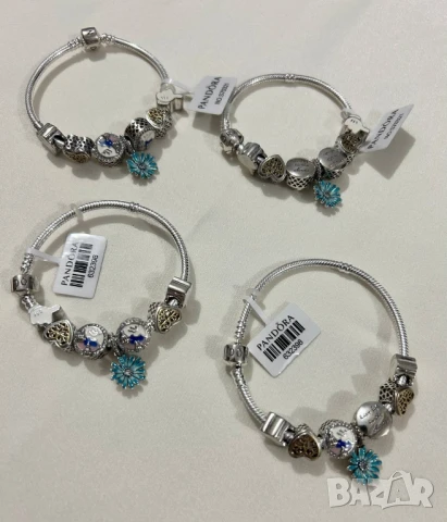 гривни PANDORA::най-високо качество едно към едно сребро pandora 925 , снимка 5 - Гривни - 51041965