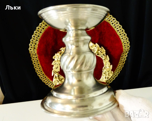 Калаен свещник Art Deco на WWM. , снимка 4 - Антикварни и старинни предмети - 52938886