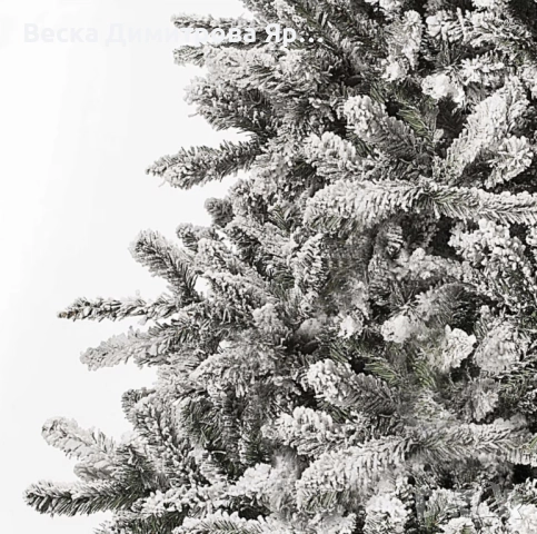 Изкуствена елха K r i n g Melbourne, Цялата заснежена с метална стойка., снимка 4 - Декорация за дома - 52203059