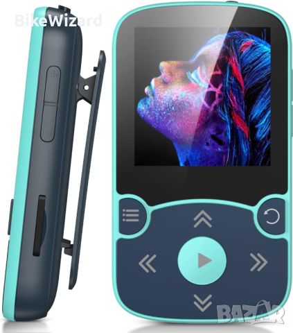 AGPTEK MP3 плейър Bluetooth 5.0 Sport 32GB с 1,5 инчов TFT цветен екран НОВ, снимка 1