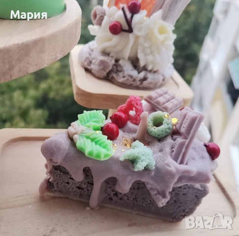 Коледни торти и мъфини свещи , снимка 5 - Декорация за дома - 52248494