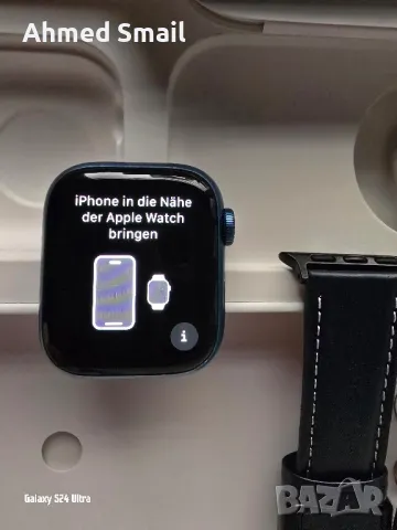Apple Watch Series 7 Blue Sport Band 41mm, снимка 5 - Apple iPhone - 50227419