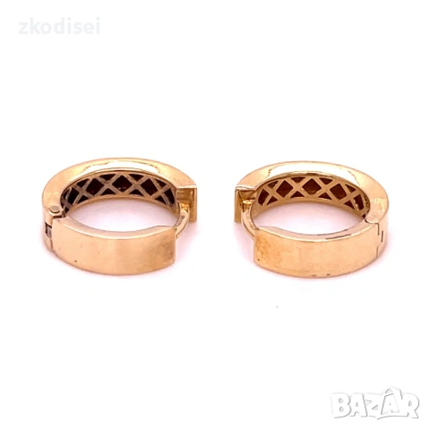 Златни обеци 3,73гр. 14кр. проба:585 модел:23137-4, снимка 2 - Обеци - 53799712