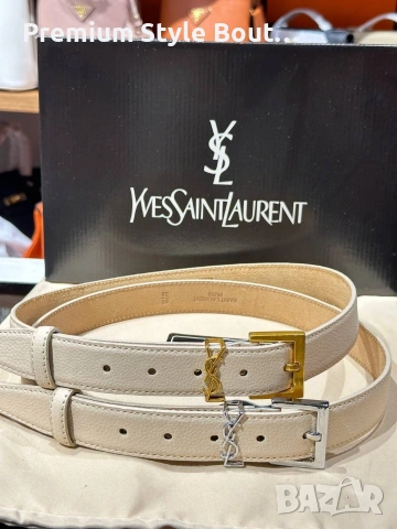 Колани от естествена кожа в кутия Ysl Saint laurent , снимка 10 - Колани - 54019926