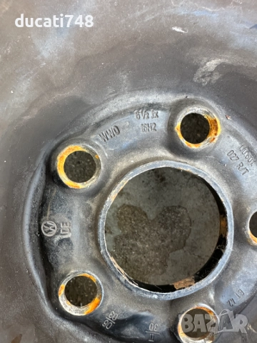 4бр. ОЕМ железни джанти 16" 5x100 - VAG - VW, Skoda, Seat, Audi, снимка 4 - Гуми и джанти - 52906524