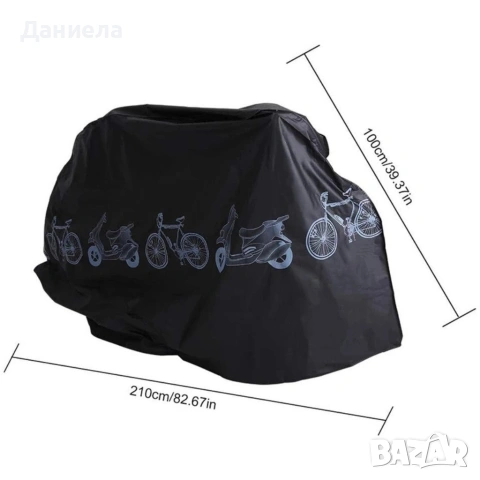 Целогодишно водоустойчиво и UV покривало за велосипед, мотоциклет и скутер – 100x210 см, снимка 5 - Други стоки за дома - 53238020