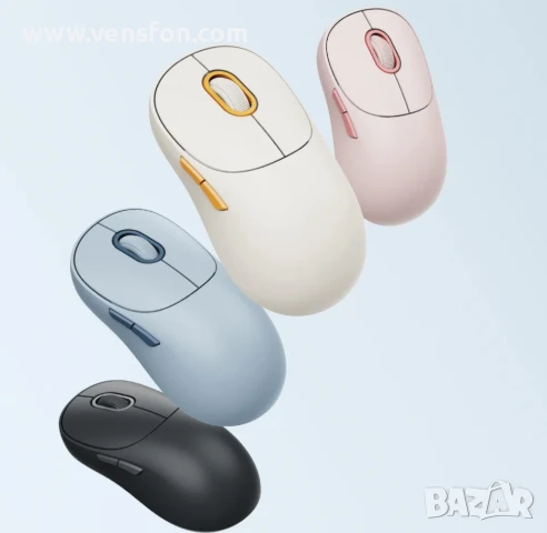 Безжична мишка Xiaomi 3, 1200DPI, BT / Wi-Fi, Розова BHR8911GL, снимка 5 - Клавиатури и мишки - 50693938