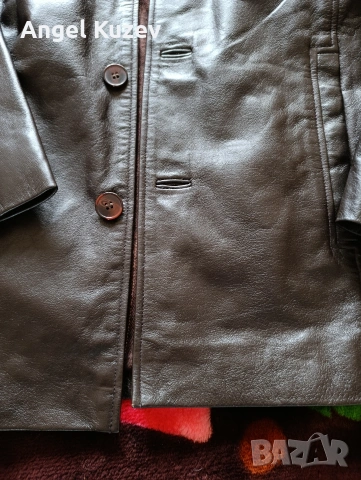 Мъжко кожено яке TCM (Естествена кожа) – Размер M/L – КАТО НОВО!, снимка 5 - Якета - 53574242