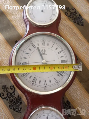 Метеостанция за стена, снимка 6 - Антикварни и старинни предмети - 50400762