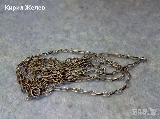 ФИНА СТАРИННА СРЕБЪРНА ВЕРИЖКА ЛАНЧЕ КОЛИЕ СИНДЖИРЧЕ СРЕБРО ВИСОКА ПРОБА РЪЧНА ИЗРАБОТКА 32038, снимка 6 - Антикварни и старинни предмети - 49704843
