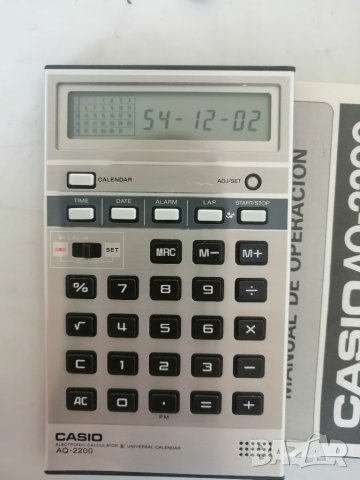 Ретро калкулатор CASIO AQ-2200, снимка 2 - Антикварни и старинни предмети - 46479022