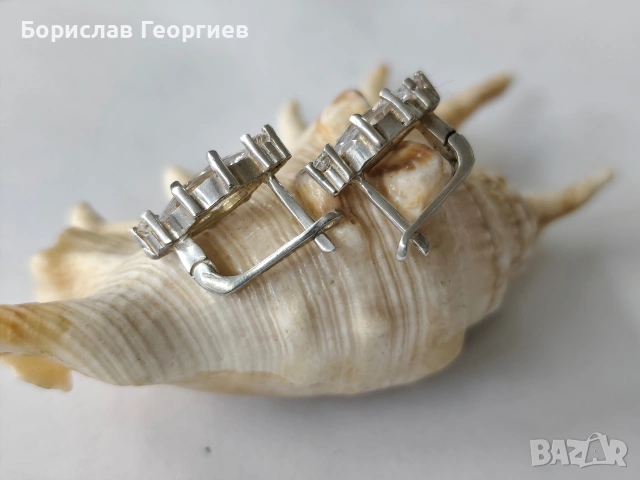 Сребърни обеци 925, снимка 2 - Обеци - 53230658