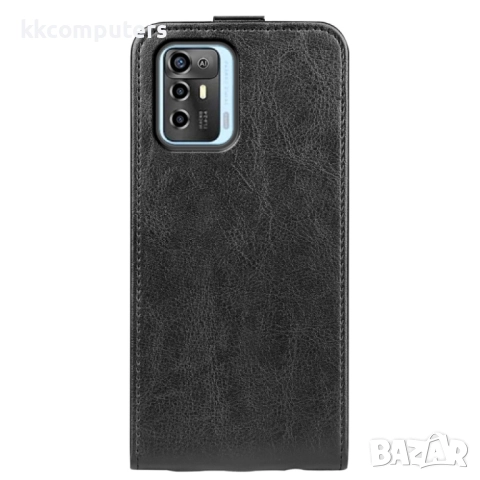 ZTE Blade A72 5G Flip3 Кожен Калъф и Протектор, снимка 2 - Калъфи, кейсове - 51434091