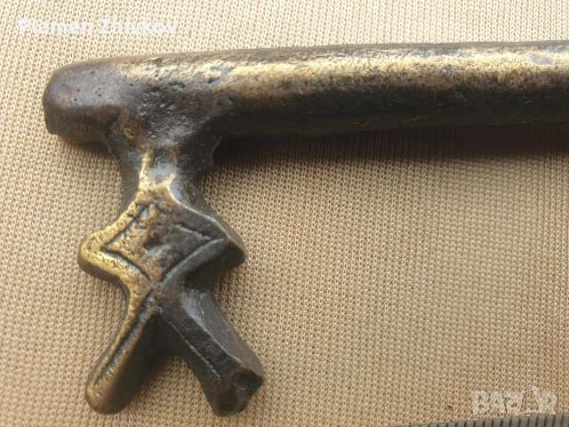 ключ голям  , стар , месингов от магерница , снимка 5 - Антикварни и старинни предмети - 54078761