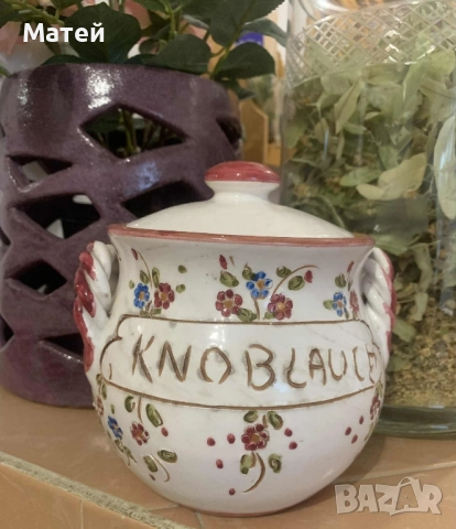 Керамичен съд за съхранение на чесън* Без забележки , снимка 5 - Кутии за съхранение - 52033382