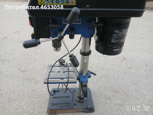 Настолна бормашина Scheppach DP16SL /проблем с шпиндела/, снимка 5 - Бормашини - 54083837
