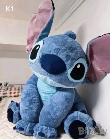 Голям Пухкав Плюшен Стич, Плюшена играчка Стич Stitch плюшен, снимка 3 - Плюшени играчки - 52481538
