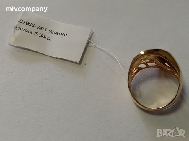 Златен пръстен 5.54гр., снимка 5 - Пръстени - 45156864