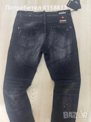 Dsquared2 Black Jeans – размер 50, оригинални, Made in Italy, снимка 2 - Дънки - 52888219