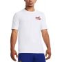 Мъжка тениска under armour curry dub goat tee white multi   l, снимка 2