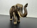 Бронзова статуетка на слон №7987 , снимка 3