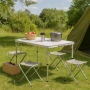 Компект Сгъваема Маса и Столове Malatec , 4 Стола, Алуминиев Материал, Сгъваема, 120 x 60 x 70 cm, снимка 17