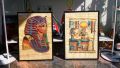 Египетски папируси , рисувани в рамка., снимка 1 - Картини - 45252987