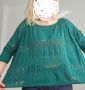 Лек и мек плетен пуловер блуза топ на дупки  L XL XXL размер, снимка 2