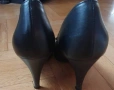 Елегантни черни обувки от естествена кожа 38-ми номер , снимка 2