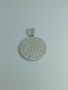 Нов сребърен двулицев медальон, снимка 1 - Колиета, медальони, синджири - 46051314