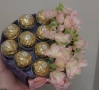 кутия с бонбони и цветя, снимка 6