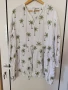 H&M бяла рокля с палми, снимка 1