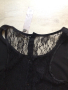Чисто нов елегантен черен потник от сатен и дантела., снимка 4