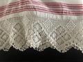 Престилки ръчно тъкана покривка с дантела на 1 кука забрадки шалове чанти платове ръчно тъкани стари, снимка 3
