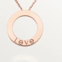 CARTIER Love Rose Gold Large Pendant Дамскo Колие, снимка 14