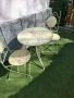 Градински винтидж комплект маса и два стола 100 евро, снимка 4