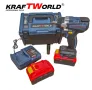 Акумулаторен Ударен Комбиниран Гайковерт-Винтоверт Kraftworld с 2 Батерии, снимка 4